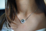 Crystal Evil eye necklace