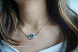 Crystal Evil eye necklace