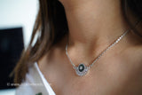 Crystal Evil eye necklace