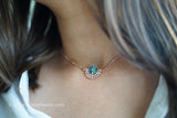 Crystal Evil eye necklace