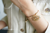 Sunshine Evil eye bracelet