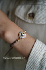 Circular Studded Evil Eye