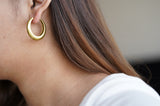 Snake Hoop Earring