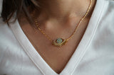 Statement Gold Evil Eye Necklace