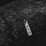 Personalized 2D memory Bar necklace