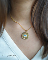 Contemporary Evil Eye Necklace