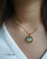 Contemporary Evil Eye Necklace