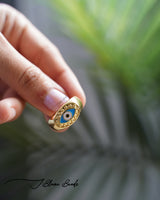 Jade Evil eye ring