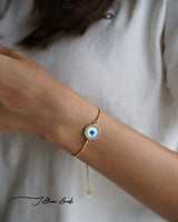 Round Studded Evil Eye Bracelet