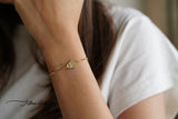 Gold Studded Hamsa Hand Bracelet