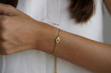 Dainty evil eye bracelet