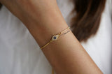 Dainty evil eye bracelet