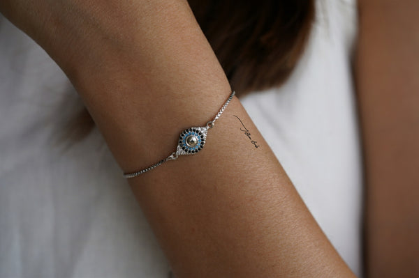 Egyptian evil eye bracelet