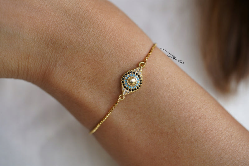 Egyptian evil eye bracelet