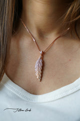 Ombre Leaf necklace