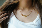 Personalized Devanagari inspired name necklace