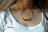 Personalized Devanagari inspired name necklace