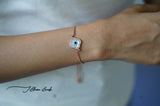 Clover evil eye bracelet