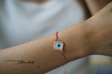 Clover evil eye bracelet