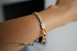 Studded Half Heart Cuff