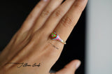 Rainbow Heart Ring