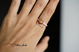 Rainbow Heart Ring