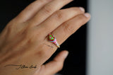 Rainbow Heart Ring