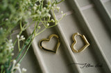 Gold Heart Earrings