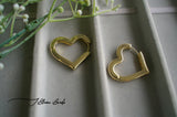 Gold Heart Earrings