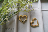 Gold Heart Earrings