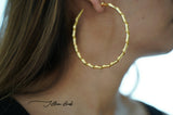 Twisted Oversized Hoop Earrings