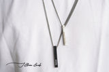 Personalized Cuboid Bar Necklace Men