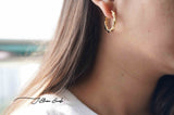 Hammered Hoop Earrings