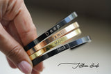 Personalized engraved cuff bracelet