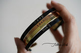 Personalized engraved cuff bracelet