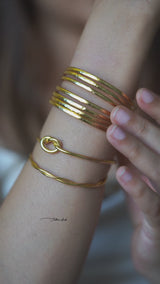 Solid Gold Stackable Cuff