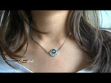 Crystal Evil eye necklace