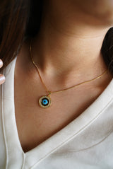 Simplicity Round Evil Eye Necklace