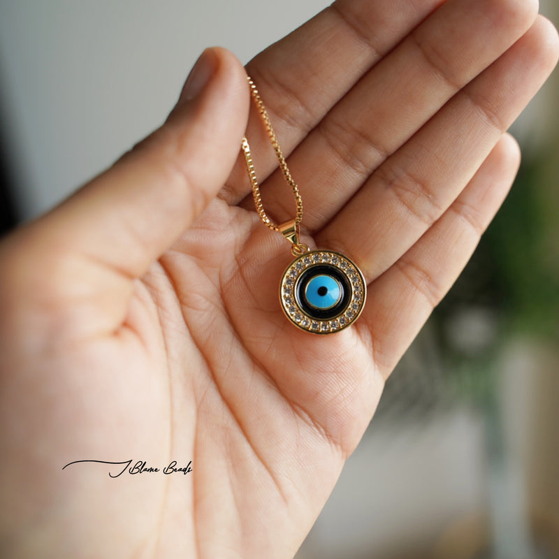 Simplicity Round Evil Eye Necklace