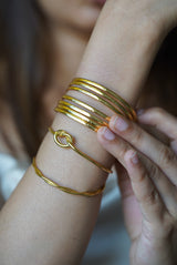 Solid Gold Stackable Cuff