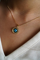 Simplicity Round Evil Eye Necklace