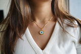 Simplicity Round Evil Eye Necklace