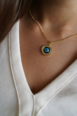 Simplicity Round Evil Eye Necklace